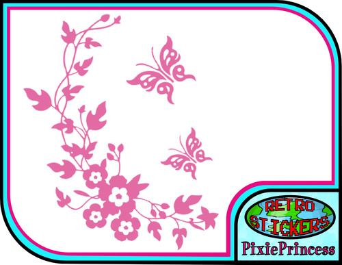 Butterfly flower vinyl - flower, g