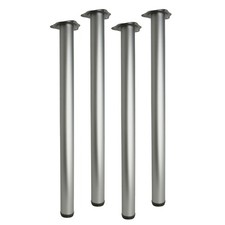 4x Round Table Legs Breakfast
