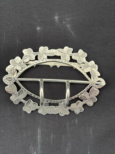 Antique solid silver - solid, shamrock
