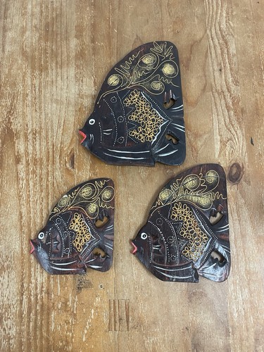 Vintage set hand - hand, carved
