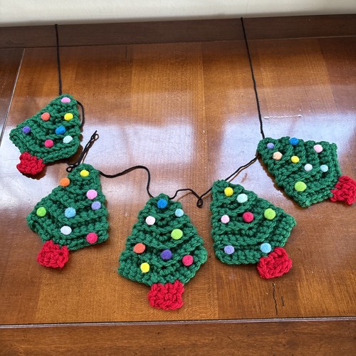 Christmas trees with - trees, pom