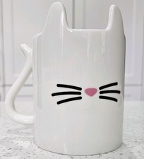 Cat Ears Animal Mugs Gift Republic Stoneware Cat Face Mug Cup 2014 New Unused. 