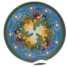 Plateelbakkerij Zuid-Holland Gouda, Holland Pottery Plate Corona Pattern Nouveau