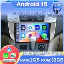 9" Android 15 For Lexus RX300 RX330 RX400H Car Stereo Radio GPS Car Play Sat Nav