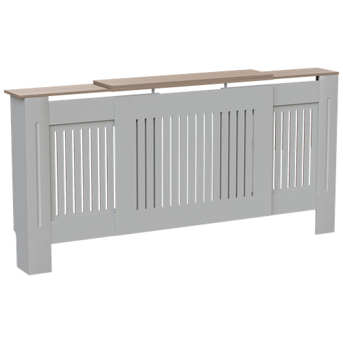 White radiator cover - white,