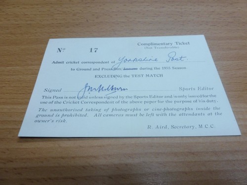 Kilburn press pass for - pass,