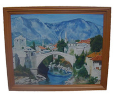 Vintage Naive Oil Painting