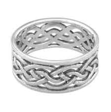 Mens Celtic Band Ring 925