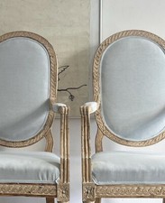 Pair bleached oak - bleached, gustavian(?)