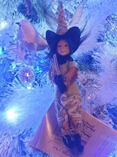 Witches of Pendle Witch Mary Redfern Doll 18cm In Green New with Tags