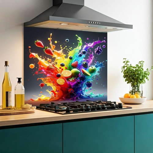 Printed glass kitchen - glass,
