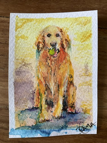 Watercolor aceo painting - watercolor,