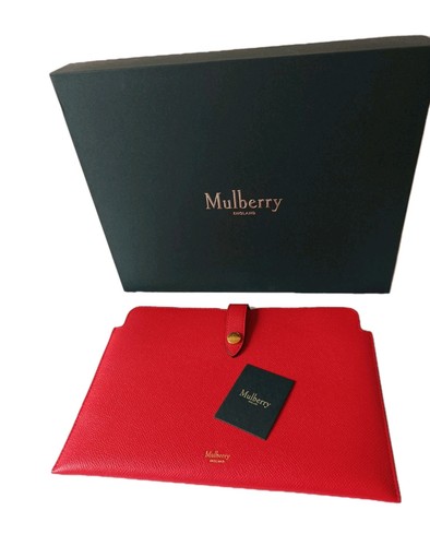 Mulberry red leather - leather, tech
