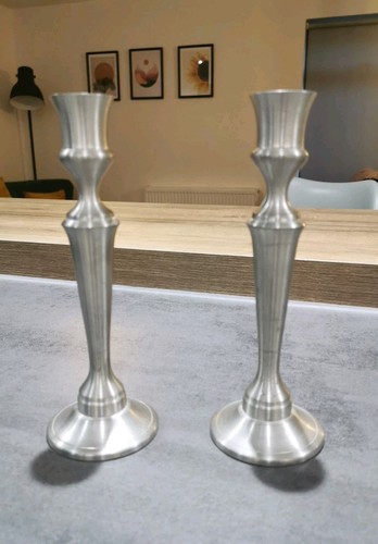 Lovely pair pewter - pair, of