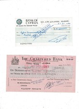 CYPRUS  BANKS  2    CHEQUES