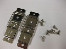 VINTAGE DANSETTE  RECORD PLAYER CABINET SPARES NICKEL CHENEY HINGES SINGLESLIDER