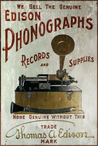 Edison phonograph record - edison,