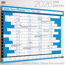 2026 Wall Planner Calendar Wall Chart Calender Holidays ✔WIDEST RANGE ON EBAY