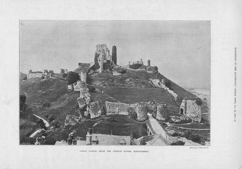 Corfe castle dorset antique - dorset,