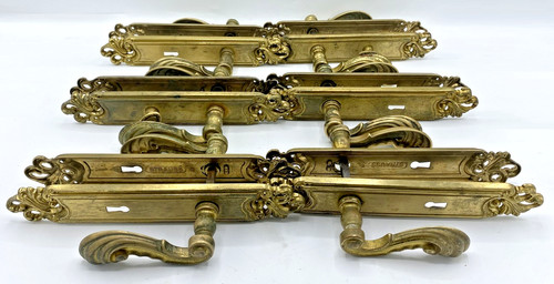 Antique french door handles - 6,