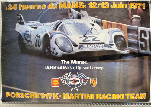 Porsche poster 1971 24h - poster,