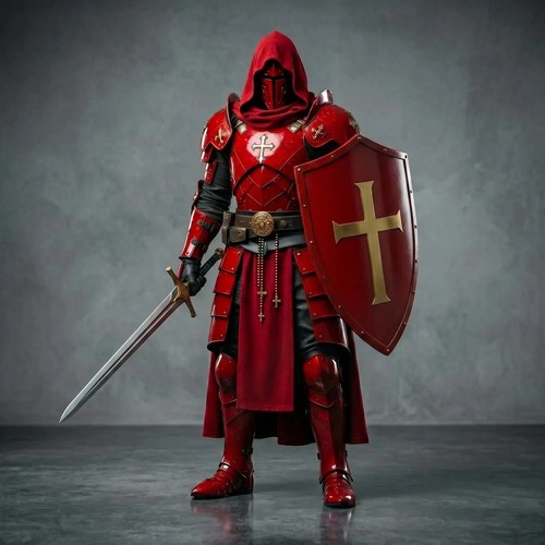 Handcrafted medieval templar - handcrafted,