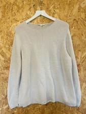 Seasalt Cornwall makers jumper ribbed fine knit cream beige sweater size 14