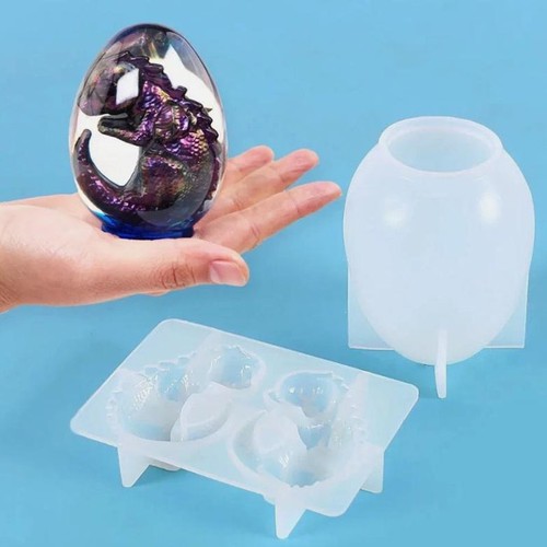 Dragon egg silicone mold - dragon,
