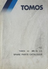 TOMOS MOPEDS A3 MN / A3 ML - ORIGINAL PARTS LIST CATALOGUE 1987
