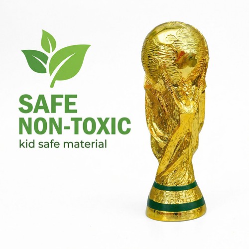 Gold football trophy - gold,