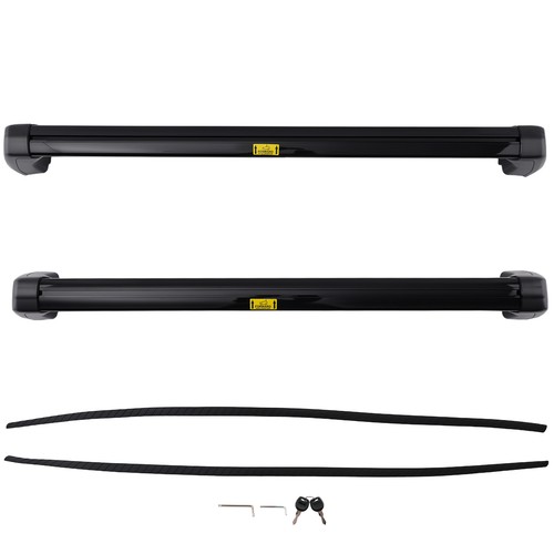 Black aluminum roof bars - aluminum, for