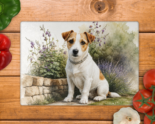Parson russell terrier glass - terrier,