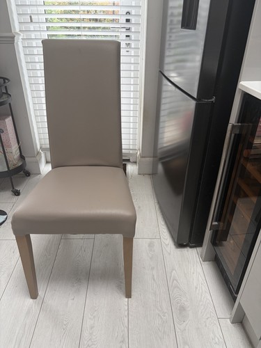 Faux leather dining chairs - dining,