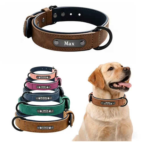 Soft leather collar - soft,