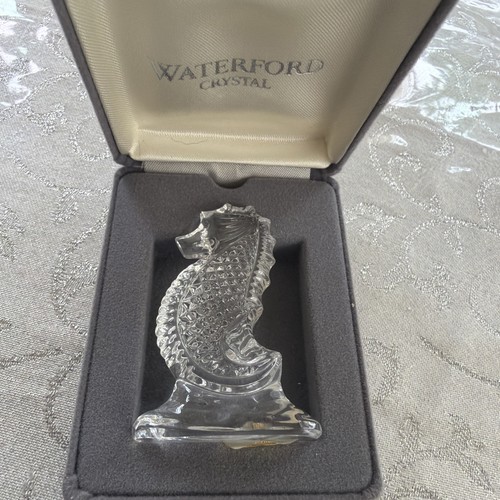 Waterford crystal seahorse - waterford,
