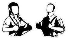 Shaped Vinyl Stickers ska