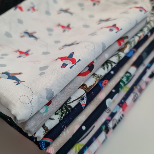 Cotton linen fabric floral - fabric,