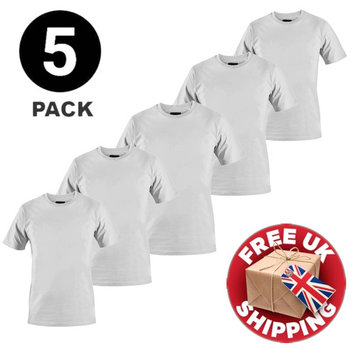 Mens plain shirts - t-shirts, multipack