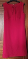 Hobbs London Women’s Dress - Uk Size 8 - Red - Zip Up Back