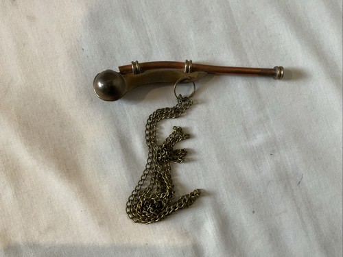 Copper brass boatswain whistle - brass,