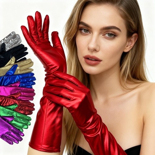 Women opera gloves patent - women's,