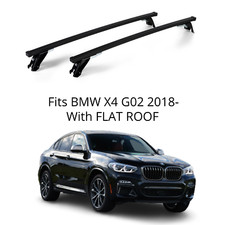 Premium Roof Rack Bars For BMW X4 2018-21 FLAT ROOF ST306/406M