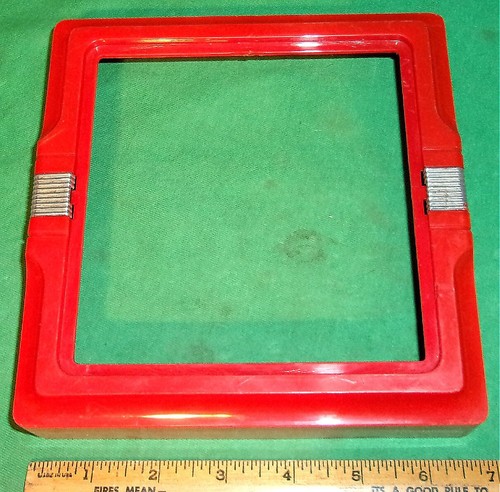 Vintage red plastic mcm - plastic,