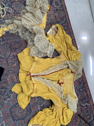 Edwardian yellow dress suit - edwardian,