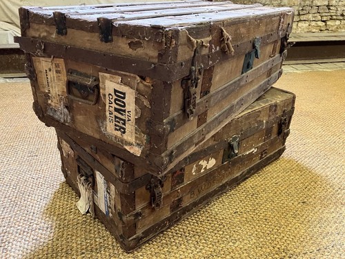 Pair old wooden vintage - old,
