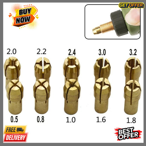 10pcs mini drill chuck adapter - 10pcs,