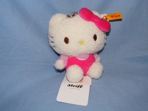 Steiff hello kitty keyring - hello,