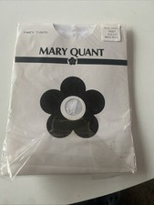Vintage Mary Quant Pearl Drops Tights White Nylon 1970s Made in Italy NIP