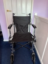 Lightweight Folding Wheelchair, With 18inch Gel Comfort Cushion 