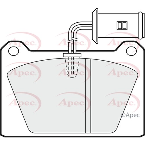 Brake pads set front apec - brake,